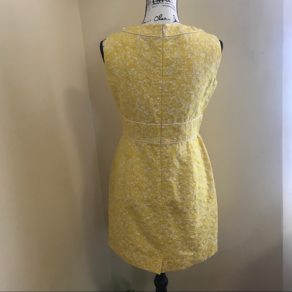 Tahari Embellished Yellow Dress - Picture 3 of 5